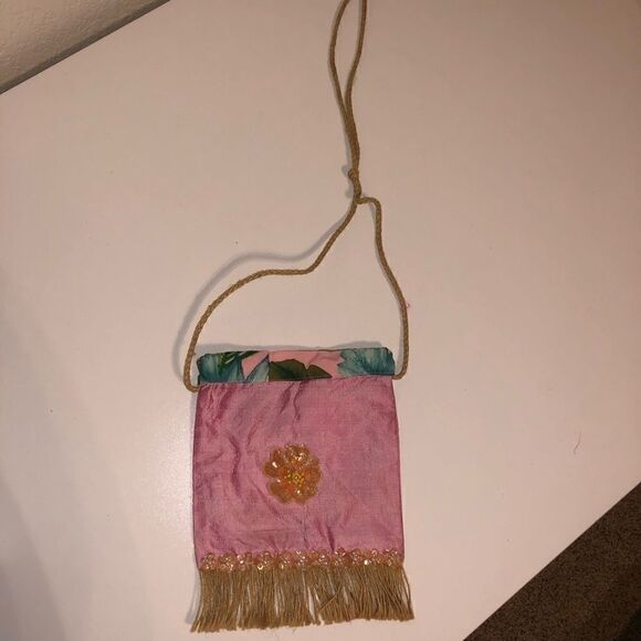 NWOT crossbody bag with fringe and flower boho - Picture 1 of 2